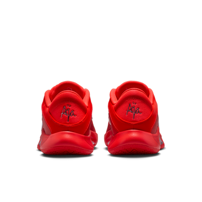 Nike A'One Breathable Basketball Shoes Unisex Red Silver - View 6