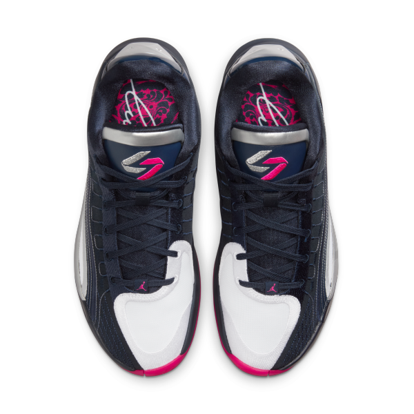 Jordan Luka 4 Low top Basketball Shoes Men's Blue - View 4