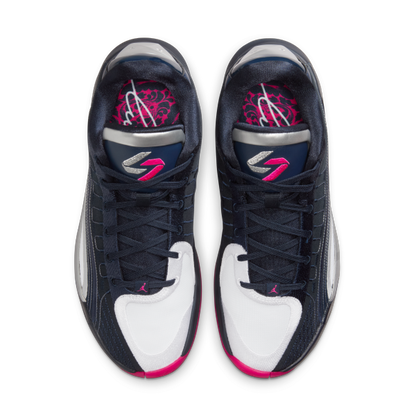 Jordan Luka 4 Low top Basketball Shoes Men's Blue - View 4