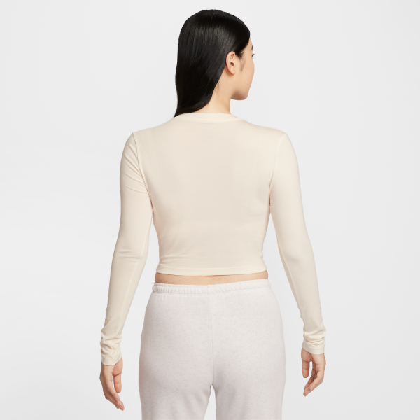 Nike Sportswear Chill Knit Women's Slim Long Sleeve Cropped Top - View 2