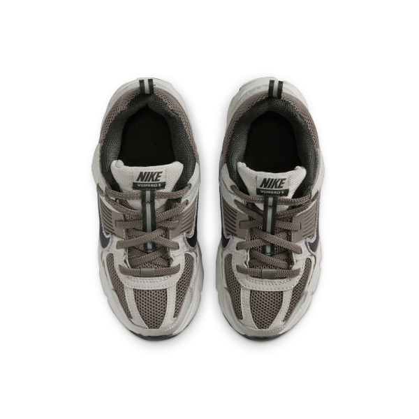 Nike Vomero 5 Leather Low top Kids' Running Shoes Gray Black Kids' - View 4