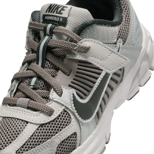 Nike Vomero 5 Leather Low top Kids' Running Shoes Gray Black Kids' - View 7