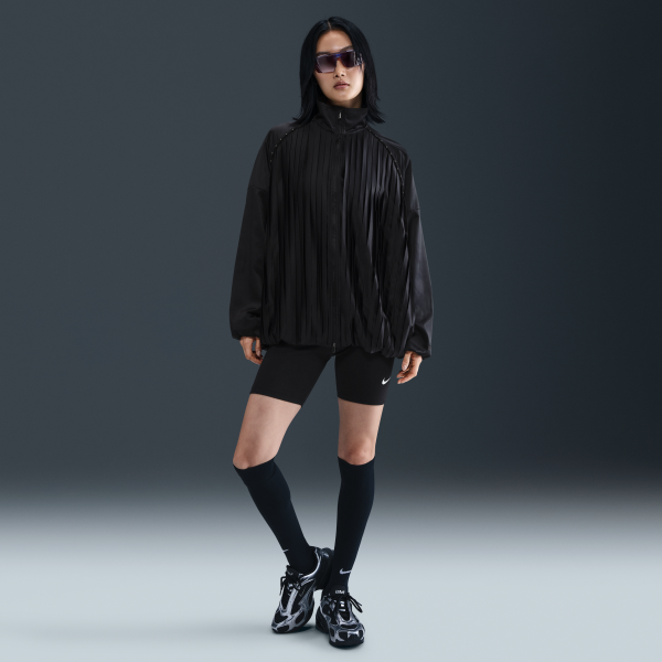 Nike Swoosh Jackets Women's Black Stand Collar Moderate Other - View 4