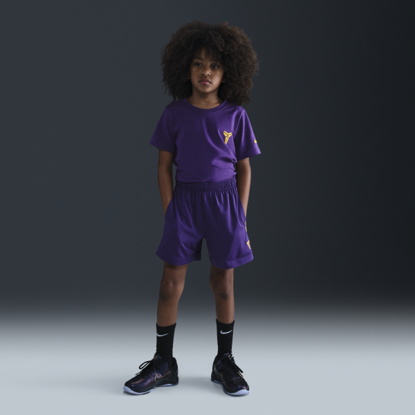 Nike Dri Fit Shorts Kids' Court Purple/University Gold/University Gold - View 1