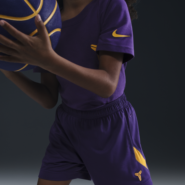 Nike Dri Fit Shorts Kids' Court Purple/University Gold/University Gold - View 2