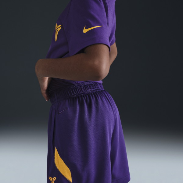 Nike Dri Fit Shorts Kids' Court Purple/University Gold/University Gold - View 3