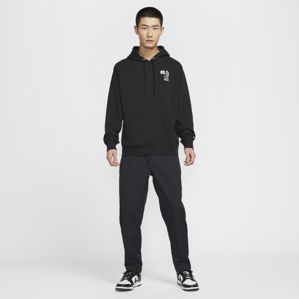 Nike Club Woven Tapered Trousers Casual Pants Men's Black - View 6