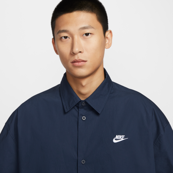 Nike Club Shirt Men's Obsidian Color - View 3