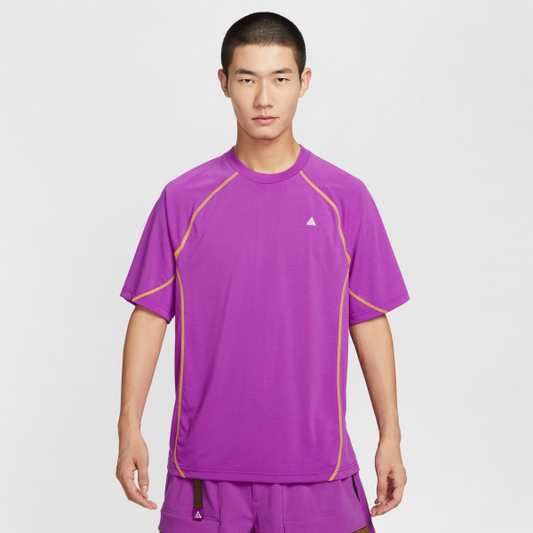 Nike ACG T Shirts Men's Purple Crew Neck Moderate - View 1