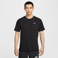 Nike Dri FIT Trail Solar Chase Running T Shirt Black/Peak White