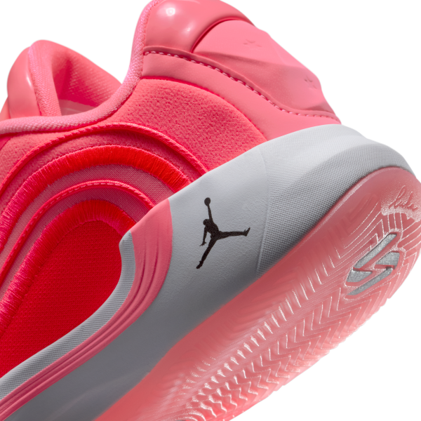 Jordan Luka 4 Slip Resistant Abrasion Resistant Low top Children's Basketball Shoes Red Unisex - View 8