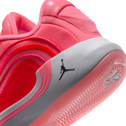 Jordan Luka 4 Slip Resistant Abrasion Resistant Low top Children's Basketball Shoes Red Unisex - View 8