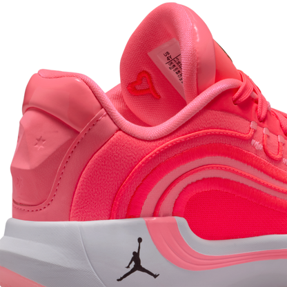 Jordan Luka 4 Slip Resistant Abrasion Resistant Low top Children's Basketball Shoes Red Unisex - View 9