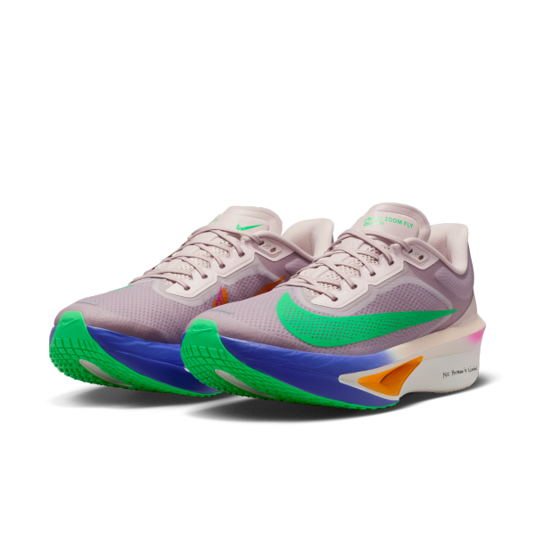 Nike Zoom Fly 6 Carbon Plate Casual Marathon Running Shoes Unisex Gray Green - View 5