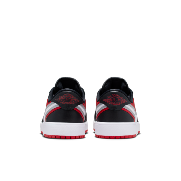 Jordan 1 Low top Kids' Skateboarding Shoes Red Black Kids' - View 6