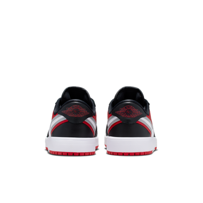 Jordan 1 Low top Kids' Skateboarding Shoes Red Black Kids' - View 6