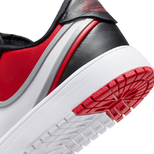 Jordan 1 Low top Kids' Skateboarding Shoes Red Black Kids' - View 8