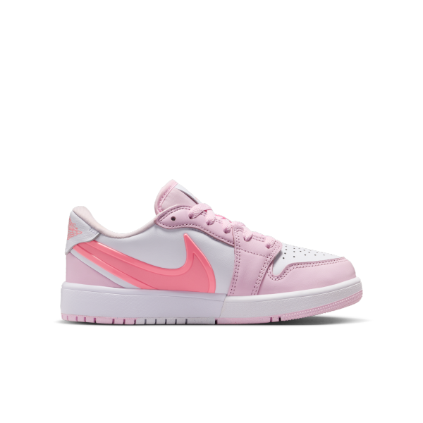 Jordan Air Jordan 1 Low top Kids' Skateboarding Shoes Pink Teenagers - View 3