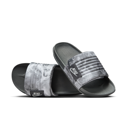 Nike Offcourt Adjust Slide Abrasion Resistant Slide Slippers Men's Black Gray - View 1