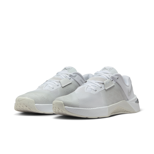 Nike Metcon 10 Breathable Training Shoes Women's White Gray - View 5