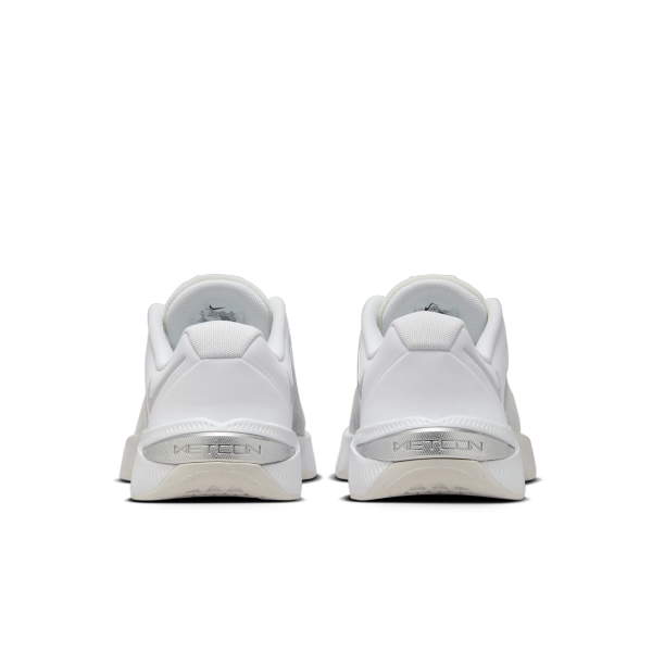 Nike Metcon 10 Breathable Training Shoes Women's White Gray - View 6