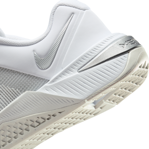 Nike Metcon 10 Breathable Training Shoes Women's White Gray - View 8
