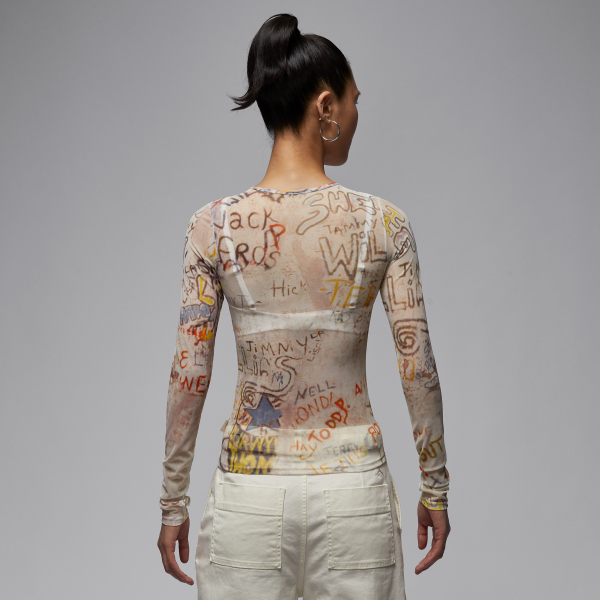 Jordan graffiti-print long-sleeve top - View 2