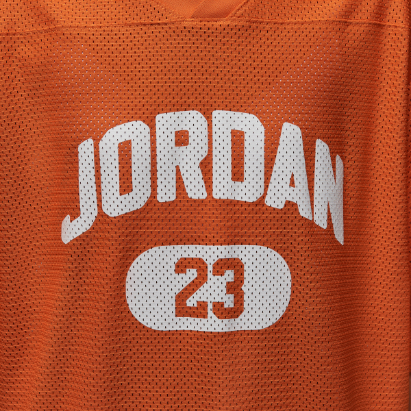 Jordan Mesh T Shirts Women's Orange V neck Moderate - View 4