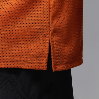 Jordan Mesh T Shirts Women's Orange V neck Moderate - View 6