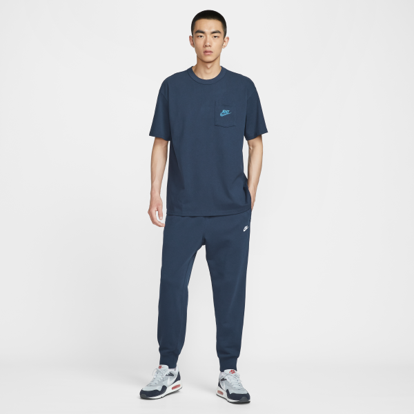 Nike T Shirts Men's Navy Blue Crew Neck Moderate - View 5