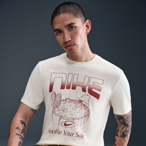 Nike T Shirts Men's HQ9265 110 Crew Neck Moderate - View 3