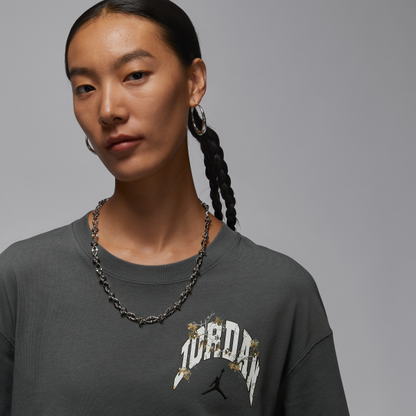 Jordan Brooklyn Drop Shoulder Sleeve T Shirt Women's - View 3