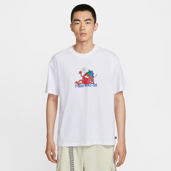 Nike T Shirts Men's White Crew Neck Moderate - View 1