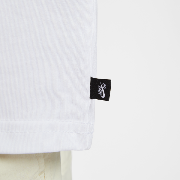 Nike T Shirts Men's White Crew Neck Moderate - View 5