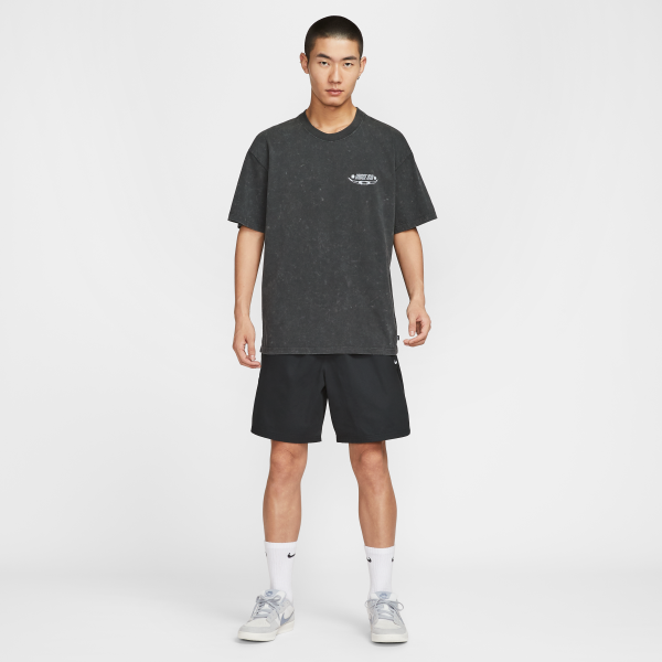 Nike SB T Shirts Men's Gray Black Crew Neck Moderate Straight Fit - View 6