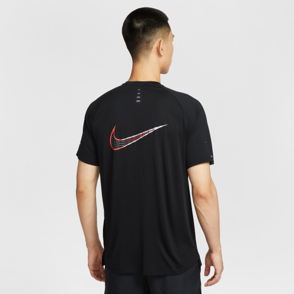 Nike Dri Fit T Shirts Men's Black Crew Neck Moderate - View 2