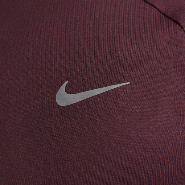 Nike Dri Fit T Shirts Men's Bright Burgundy Red Stand Collar Moderate - View 4
