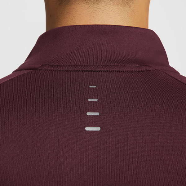 Nike Dri Fit T Shirts Men's Bright Burgundy Red Stand Collar Moderate - View 7