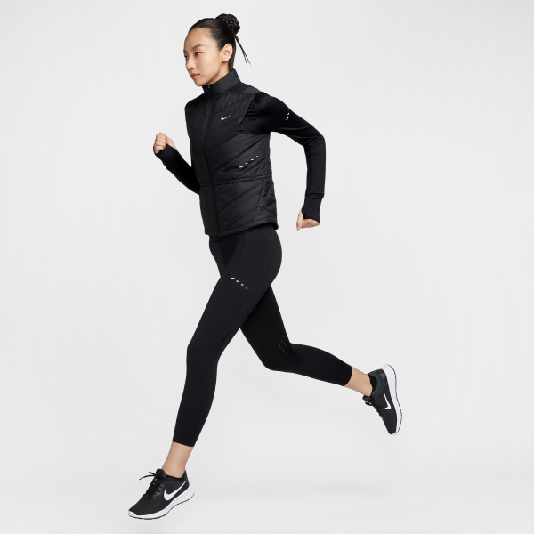 Nike Therma Vests Women's Black Stand Collar Moderate Other - View 10