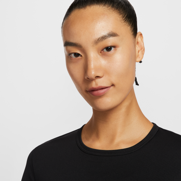 Nike T Shirts Women's Black Crew Neck Moderate - View 3