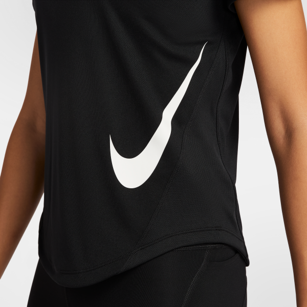 Nike T Shirts Women's Black Crew Neck Moderate - View 4
