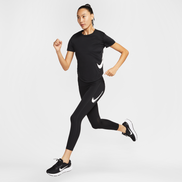 Nike T Shirts Women's Black Crew Neck Moderate - View 6