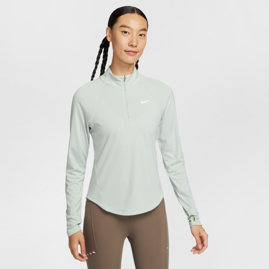 Nike T Shirts Women's Green Stand Collar Moderate - View 1