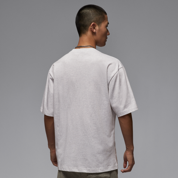 Jordan Brooklyn T Shirts Men's White Crew Neck Moderate - View 2