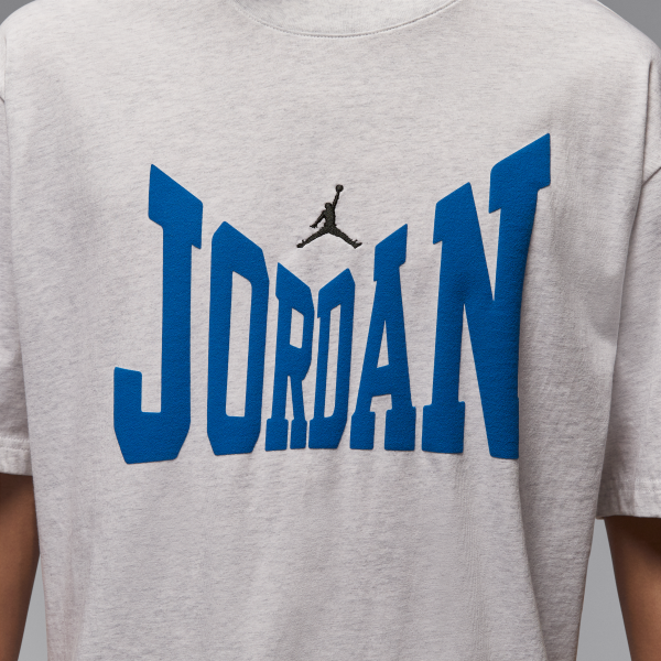 Jordan Brooklyn T Shirts Men's White Crew Neck Moderate - View 4