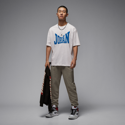 Jordan Brooklyn T Shirts Men's White Crew Neck Moderate - View 5