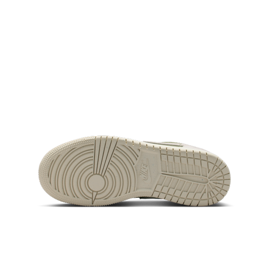 Jordan Air Jordan 1 Low top Children's Basketball Shoes Gray Green Unisex - View 2