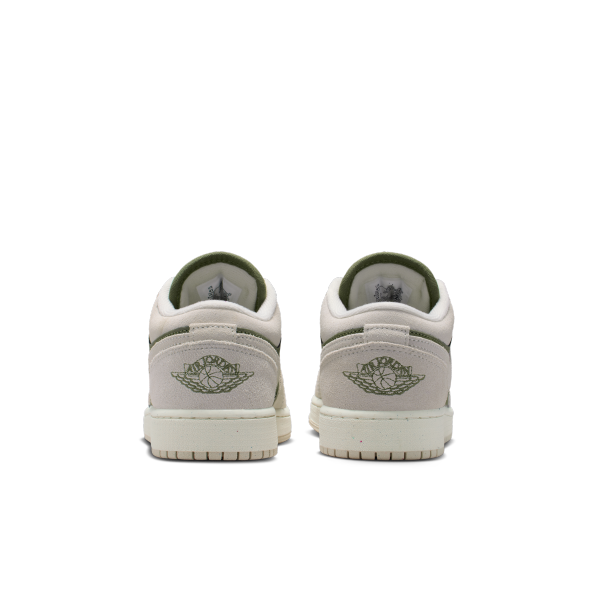 Jordan Air Jordan 1 Low top Children's Basketball Shoes Gray Green Unisex - View 6