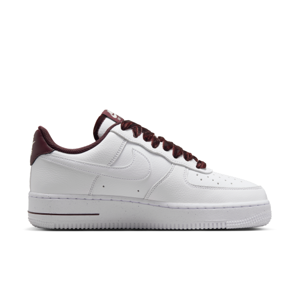 Nike Air Force 1 Leather Skateboard Shoes White Red — Rescued #1