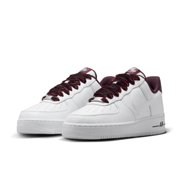 Nike Air Force 1 Leather Skateboard Shoes White Red — Rescued #1